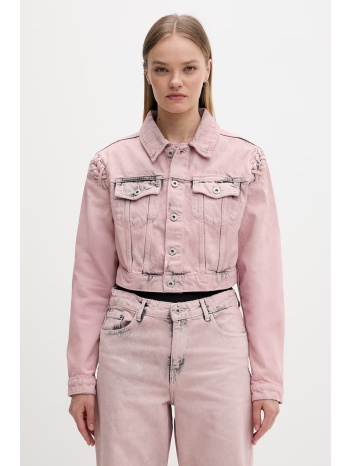 karl lagerfeld jeans τζιν μπουφάν γυναικείο ντένιμ ολόκληρο