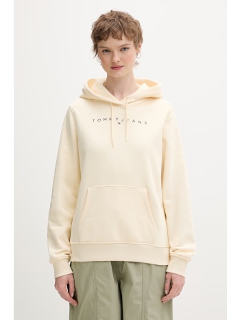 tommy jeans μπλούζα με κουκούλα γυναικεία βαμβακερή με