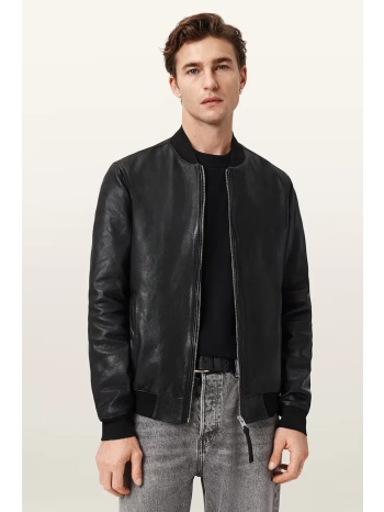allsaints bomber ανδρικό δερμάτινο morten υλικό βάσης 100%