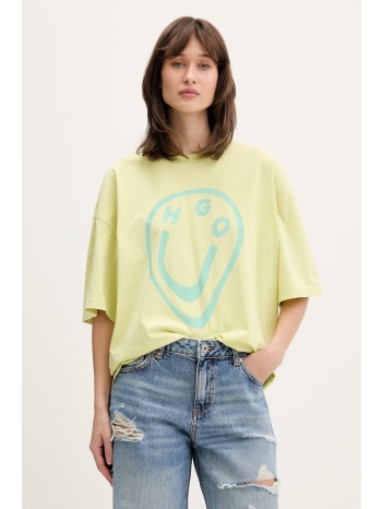 hugo blue t-shirt γυναικείο βαμβακερό oversized_tee_b