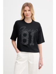 guess oversize t-shirt γυναικείο βαμβακερό ολόκληρο το προϊόν: 100% βαμβάκι