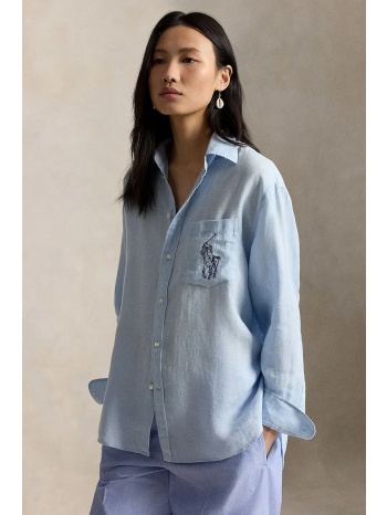 polo ralph lauren πουκάμισο γυναικείο λινό κύριο υλικό