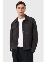 allsaints μπουφάν ανδρικό από δέρμα σουέτ shelton κύριο υλικό: 100% δέρμα σουέτ,φόδρα: 100% πολυεστέ