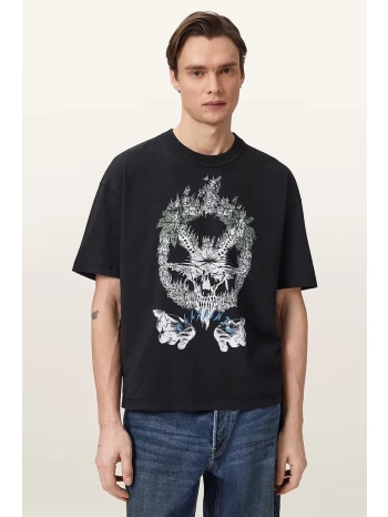 allsaints t-shirt ανδρικό βαμβακερό palm υλικό βάσης 100%