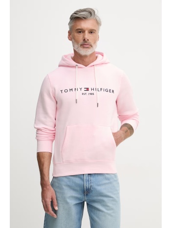 tommy hilfiger μπλούζα με κουκούλα ανδρική με βαμβάκι