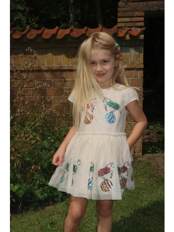konges sløjd φόρεμα odette dress κύριο υλικό 100%