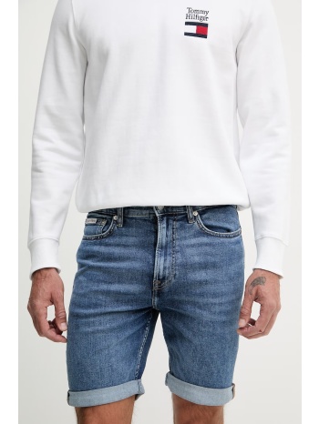 calvin klein jeans σορτς ανδρικά ντένιμ υλικό βάσης 70%
