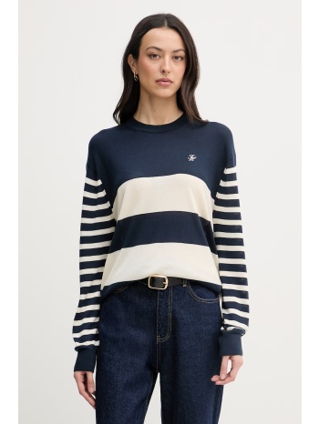 tommy hilfiger πουλόβερ γυναικείο με πρόσμιξη μεταξιού