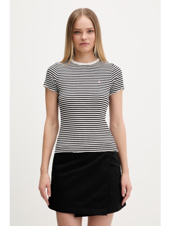 tommy jeans t-shirt γυναικείο βαμβακερό με ελαστάν ολόκληρο