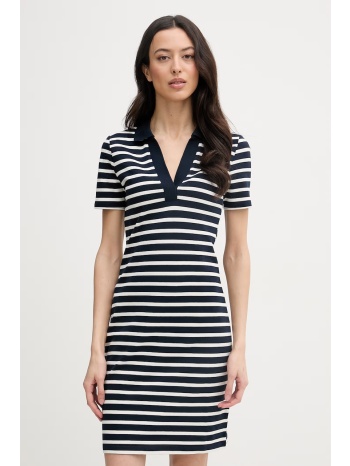 tommy hilfiger φόρεμα από βαμβάκι με ελαστάν ολόκληρο το