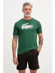 lacoste t-shirt ανδρικό με βαμβάκι υλικό βάσης: 75% βαμβάκι 25% πολυεστέρας,συμπληρωματικό υλικό: 49