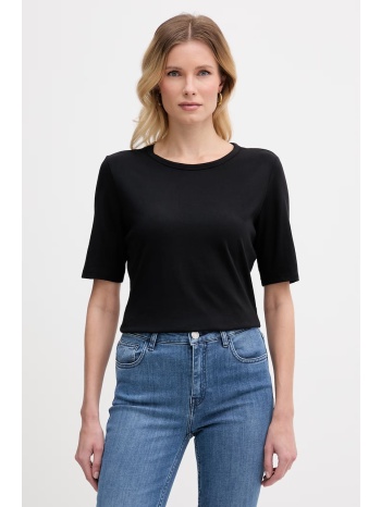 boss basic t-shirt γυναικείο με πρόσμιξη μεταξιού evyta