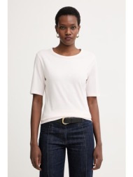 boss basic t-shirt γυναικείο με πρόσμιξη μεταξιού evyta ολόκληρο το προϊόν: 50% βαμβάκι 40% modal 10