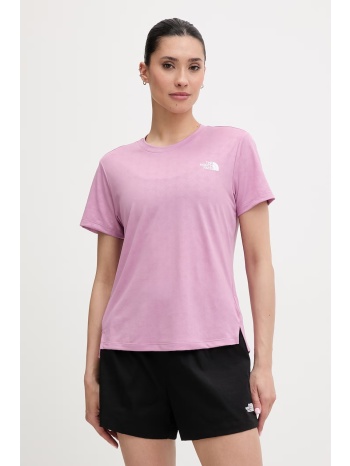 the north face t-shirt γυμναστικής γυναικείο flex embossed