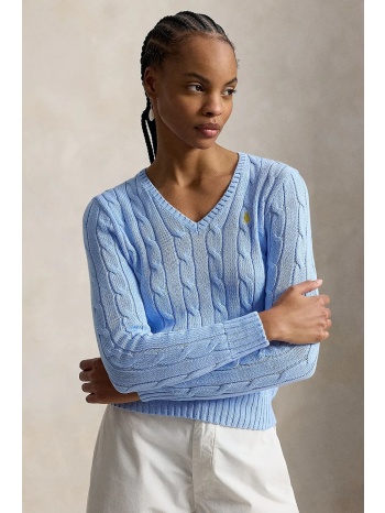 polo ralph lauren πουλόβερ γυναικείο βαμβακερό κύριο υλικό
