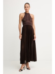 twinset πλισέ φόρεμα με βισκόζη υλικό 1: 100% πολυεστέρας,υλικό 2: 65% βισκόζη 35% πολυαμίδιο,συμπλη