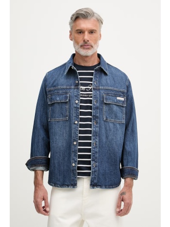 calvin klein jeans πουκάμισο ανδρικό ντένιμ ολόκληρο το