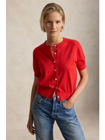 polo ralph lauren πουλόβερ με κουμπιά γυναικείο με βαμβάκι