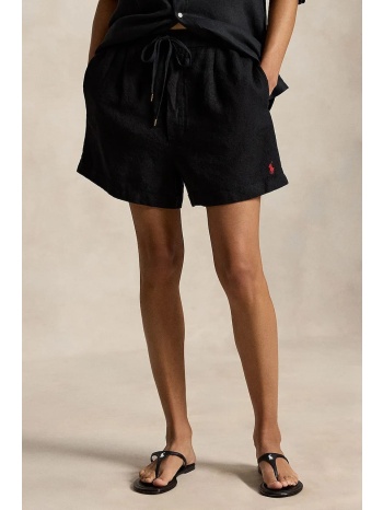 polo ralph lauren σορτς γυναικεία λινά linen-wvn-shorts