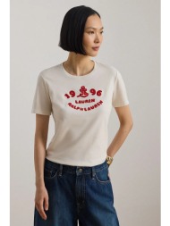 lauren ralph lauren t-shirt γυναικείο βαμβακερό ολόκληρο το προϊόν: 100% βαμβάκι