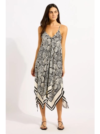 seafolly φόρεμα από βισκόζη scarf dress ολόκληρο το προϊόν