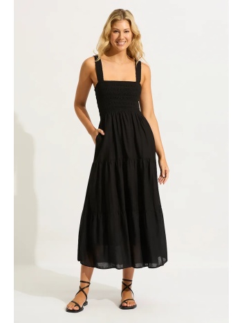 seafolly βαμβακερό φόρεμα faithful midi dress ολόκληρο το