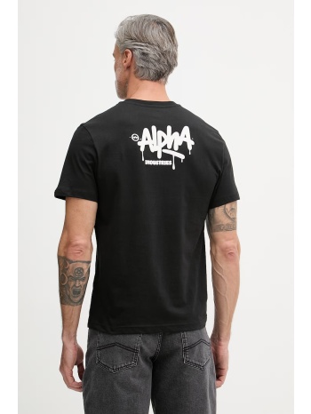 alpha industries t-shirt ανδρικό βαμβακερό signature