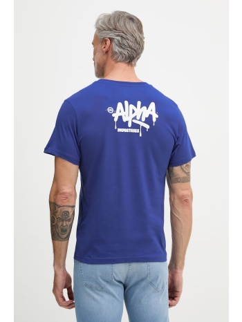 alpha industries t-shirt ανδρικό βαμβακερό signature
