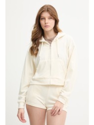 juicy couture μπλούζα με κουκούλα γυναικεία βελούρ iccle hoodie ολόκληρο το προϊόν: 95% πολυεστέρας 