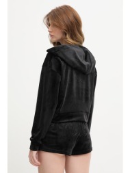 juicy couture μπλούζα με κουκούλα γυναικεία βελούδινη iccle hoodie ολόκληρο το προϊόν: 95% πολυεστέρ