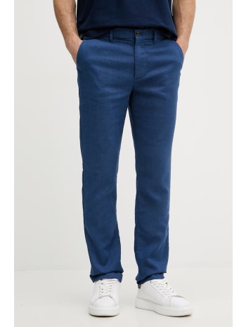 tommy hilfiger παντελόνι ανδρικό με λινό ολόκληρο το