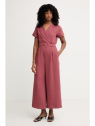 weekend max mara κρουαζέ ολόσωμη φόρμα γυναικεία με λινό oblato υλικό βάσης: 70% βισκόζη 30% λινό,φό