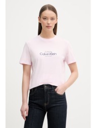 calvin klein jeans t-shirt γυναικείο βαμβακερό ολόκληρο το προϊόν: 100% βαμβάκι