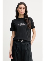 calvin klein jeans t-shirt γυναικείο βαμβακερό ολόκληρο το προϊόν: 100% βαμβάκι