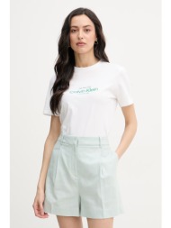 calvin klein jeans t-shirt γυναικείο βαμβακερό ολόκληρο το προϊόν: 100% βαμβάκι