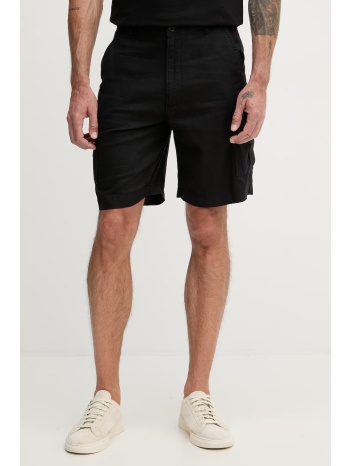 calvin klein jeans σορτς cargo ανδρικά με λινό ολόκληρο το