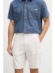 calvin klein jeans σορτς cargo ανδρικά με λινό ολόκληρο το προϊόν: 55% λινό 45% βαμβάκι