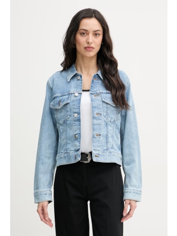 calvin klein jeans μπουφάν γυναικείο ντένιμ ολόκληρο το