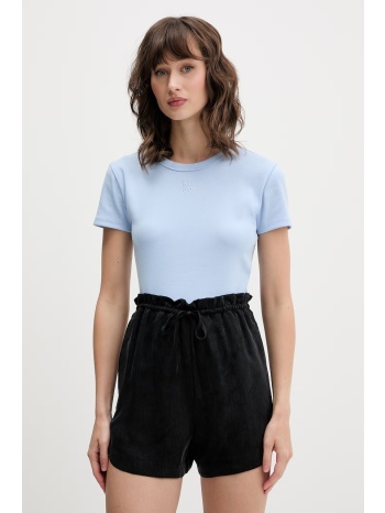 hugo crop top γυναικείο με βαμβάκι delanor ολόκληρο το