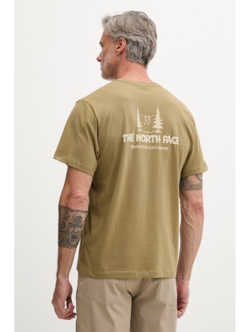 the north face t-shirt ανδρικό βαμβακερό camping relaxed