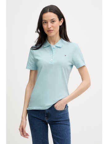 tommy hilfiger πόλο γυναικείο με βαμβάκι ολόκληρο το