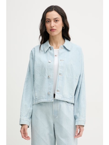 calvin klein jeans μπουφάν γυναικείο ντένιμ ολόκληρο το