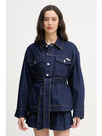 calvin klein jeans μπουφάν γυναικείο ντένιμ ολόκληρο το