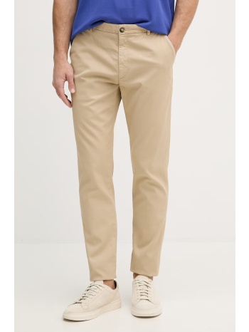 trussardi παντελόνι carrot ανδρικό βαμβακερό με ελαστάν