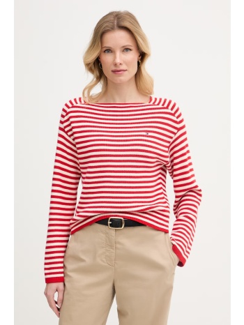 tommy hilfiger πουλόβερ γυναικείο βαμβακερό ολόκληρο το