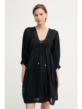 twinset φόρεμα flared βαμβακερό ολόκληρο το προϊόν 100%