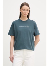 calvin klein jeans t-shirt γυναικείο βαμβακερό ολόκληρο το προϊόν: 100% βαμβάκι