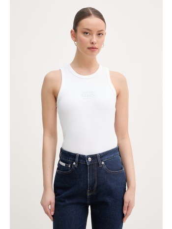 calvin klein jeans τοπ γυναικείο με βαμβάκι ολόκληρο το