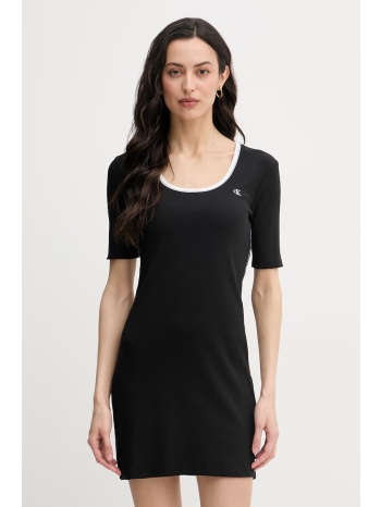 calvin klein jeans φόρεμα βαμβάκι με ελαστάν ολόκληρο το