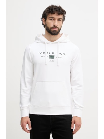 tommy hilfiger μπλούζα με κουκούλα ανδρική βαμβακερή υλικό